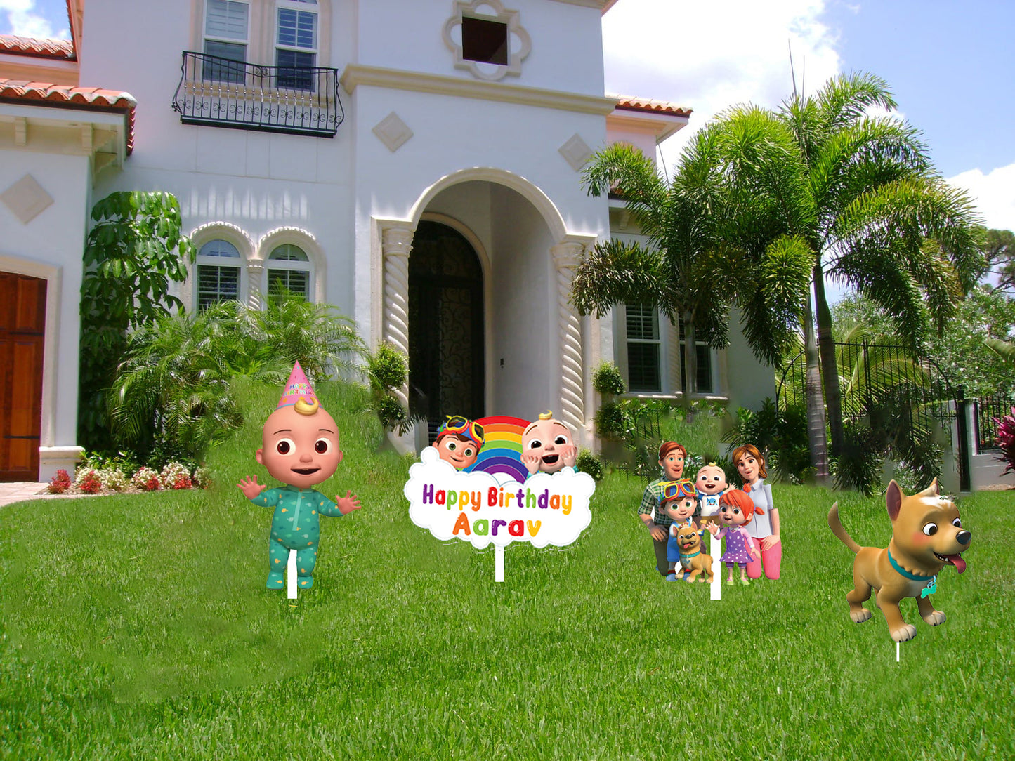 Cocomelon Theme Birthday Party Cutouts
