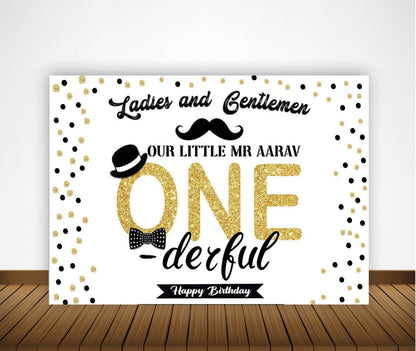 First Birthday Party Backdrop Decoration for Boys