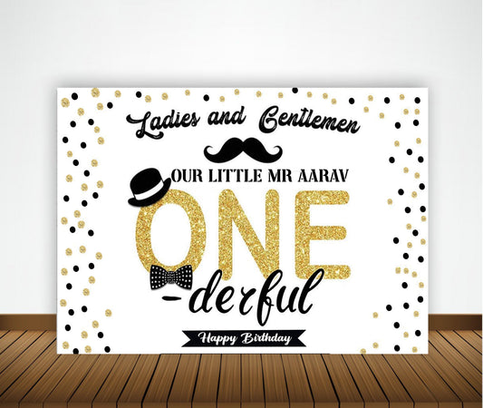 First Birthday Party Backdrop Decoration for Boys