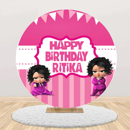 Boss Baby Girl Theme Birthday Party Backdrop