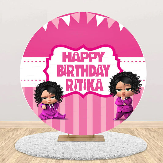 Boss Baby Girl Theme Birthday Party Backdrop