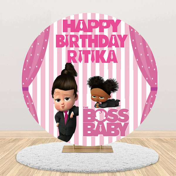 Boss Baby Girl Theme Birthday Party Backdrop