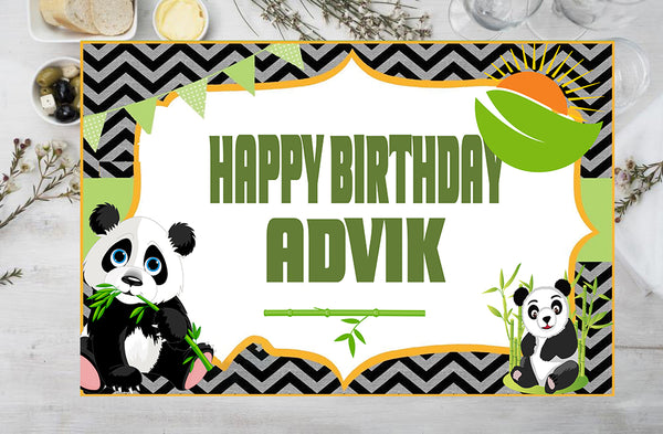 Panda Theme Birthday Party Table Mats