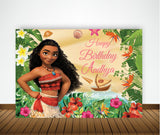 Moana Theme Birthday Party Backdrop