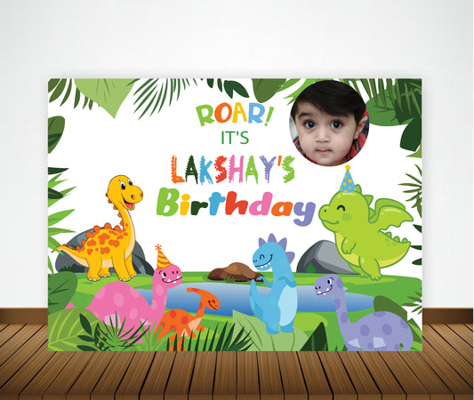 Dinosaur Theme Party Backdrop