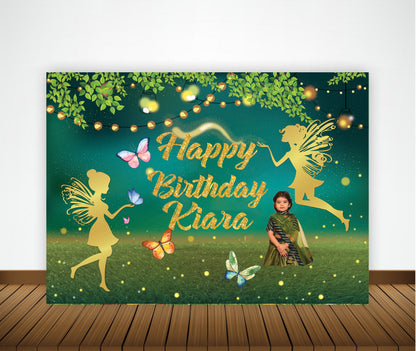 Butterfly & Fairies Theme Party Backdrop