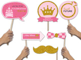 Princess Birthday Party Photo Booth Props Kit