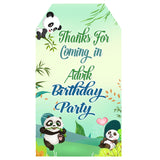 Panda Theme Birthday Party Thank You Gift Tags
