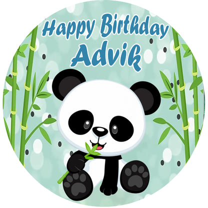 Panda Theme Birthday Party Backdrop