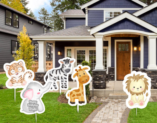 Jungle Theme Birthday Party Cutouts