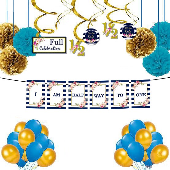 Half Birthday Decoration Party Supplies For Boys