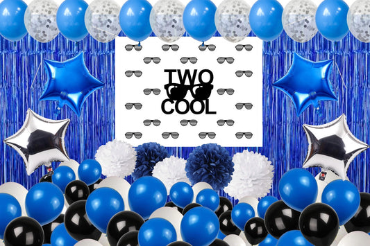 Two Cool Theme Birthday Party Complete Decoration Kit 