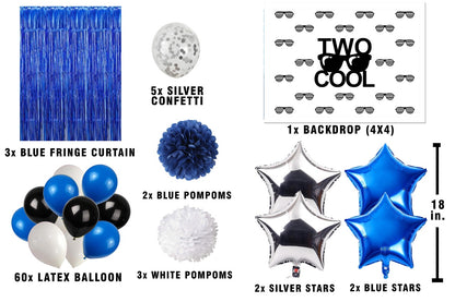 Two Cool Theme Birthday Party Complete Decoration Kit 