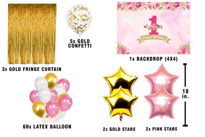One is Fun  First Birthday Party Decorations Complete Set