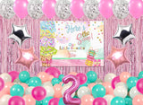 Two Sweet Theme Birthday Party Complete Decoration Kit 