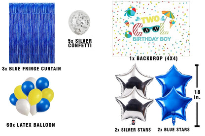 Two Cool Theme Birthday Party Complete Decoration Kit 