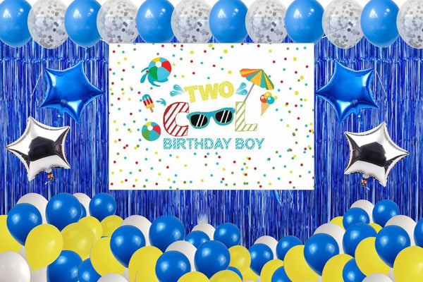 Two Cool Theme Birthday Party Complete Decoration Kit 