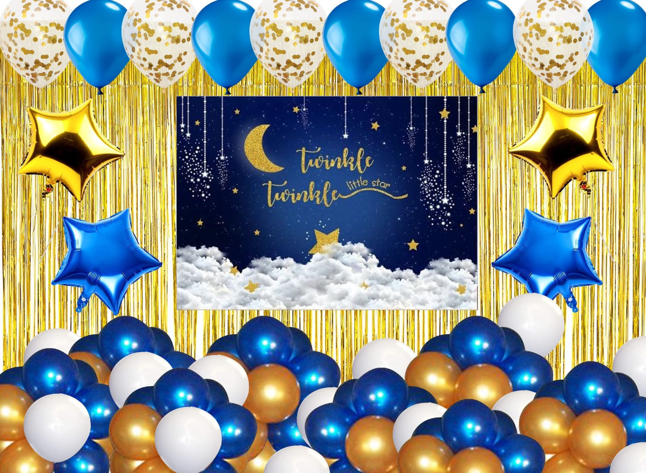 Twinkle Twinkle Theme Birthday Party Complete Party Set for Boys