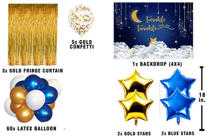Twinkle Twinkle Theme Birthday Party Complete Party Set for Boys