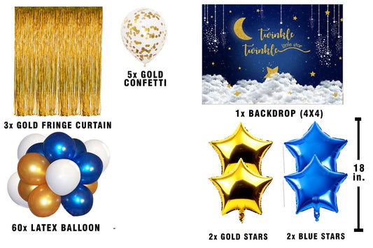 Twinkle Twinkle Theme Birthday Party Complete Party Set for Boys