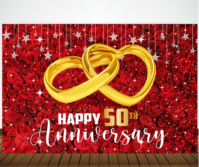 50th Anniversary Party Backdrop For Decorations