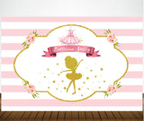 Ballerina Theme Birthday Party Backdrop