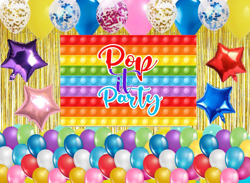 Pop It Theme Birthday Party Complete Party Set