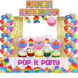 Pop It Theme Birthday Party Decoration Kit