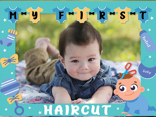 Mundan Ceremony My First  Haircut Boys Photo Booth Picture Frame