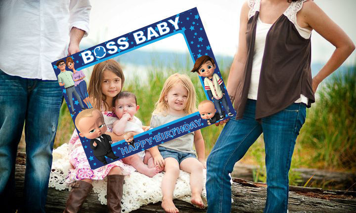 Boss Baby Birthday Party Selfie Photo Booth Frame