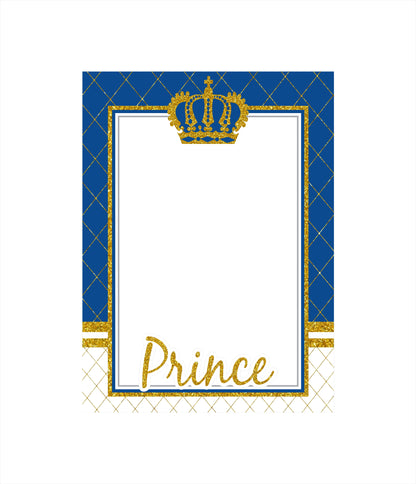 Prince Birthday Party Selfie Photo Booth Frame & Props
