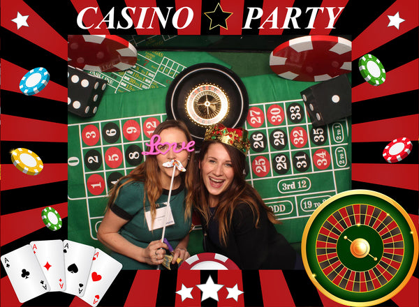 Casino/Card Party Selfie Photo Booth Picture Frame
