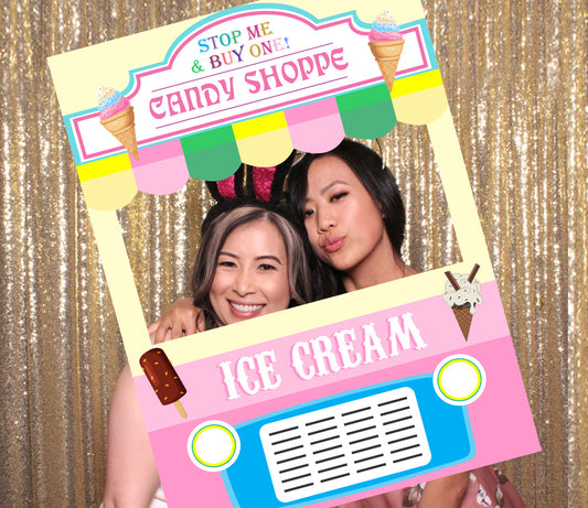 Candy Land Theme Birthday Party Selfie Photo Booth Frame