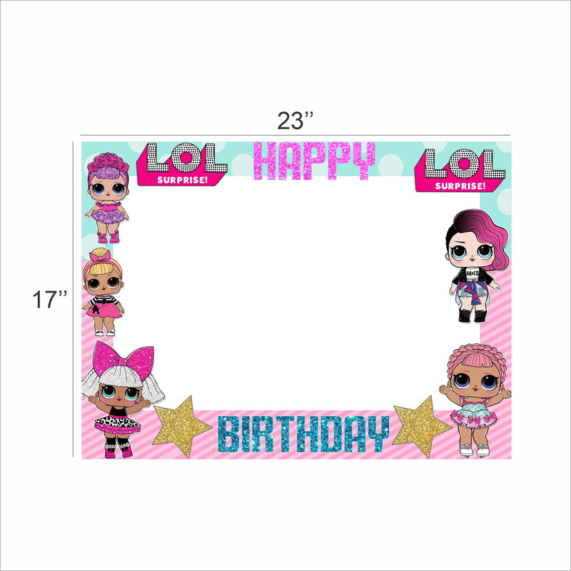 LOL Party Theme Birthday Party Selfie Photo Booth Frame