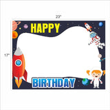 Space Theme Birthday Party Selfie Photo Booth Frame