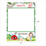 Farm Animal Theme Birthday Party Selfie Photo Booth Frame