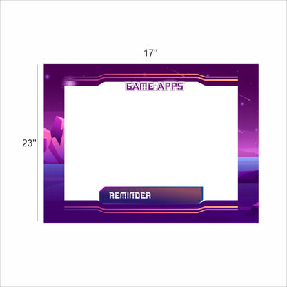 Gaming Theme Birthday Party Selfie Photo Booth Frame