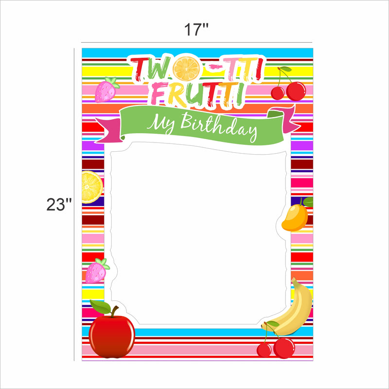 Twotti Fruity Theme Birthday Party Selfie Photo Booth Frame