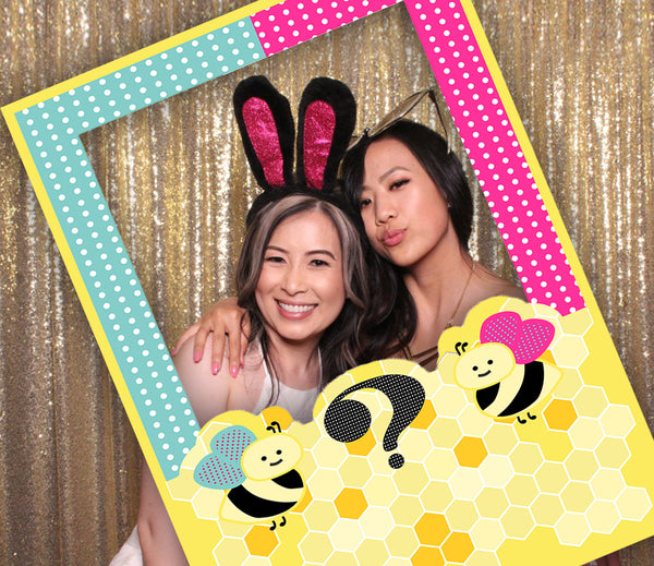What It will BEE Party Selfie Photo Booth Frame & Props
