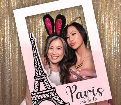 Oh La La Paris Theme Birthday Party Selfie Photo Booth Frame & Props