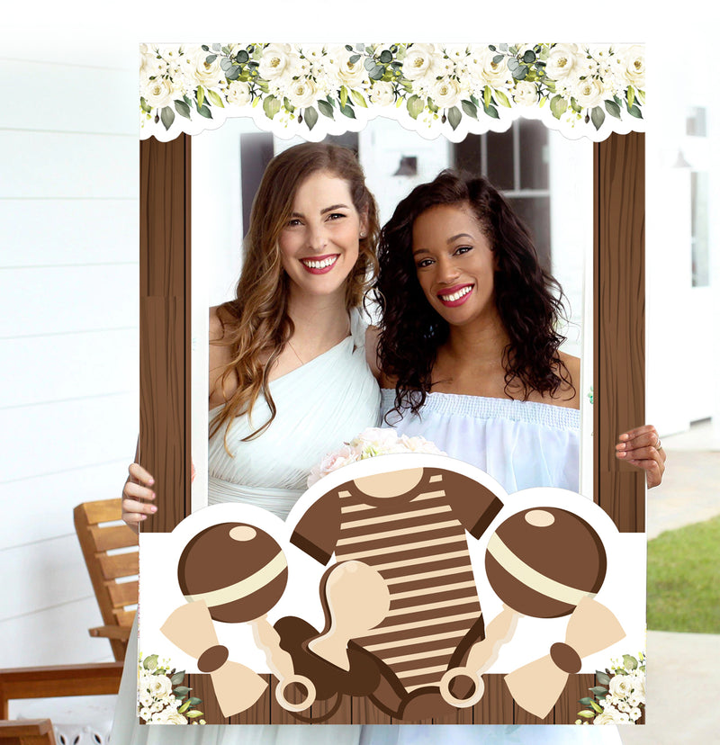 Oh Baby Party Selfie Photo Booth Frame & Props