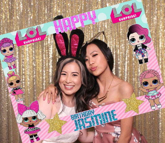 LOL Party Theme Birthday Party Selfie Photo Booth Frame