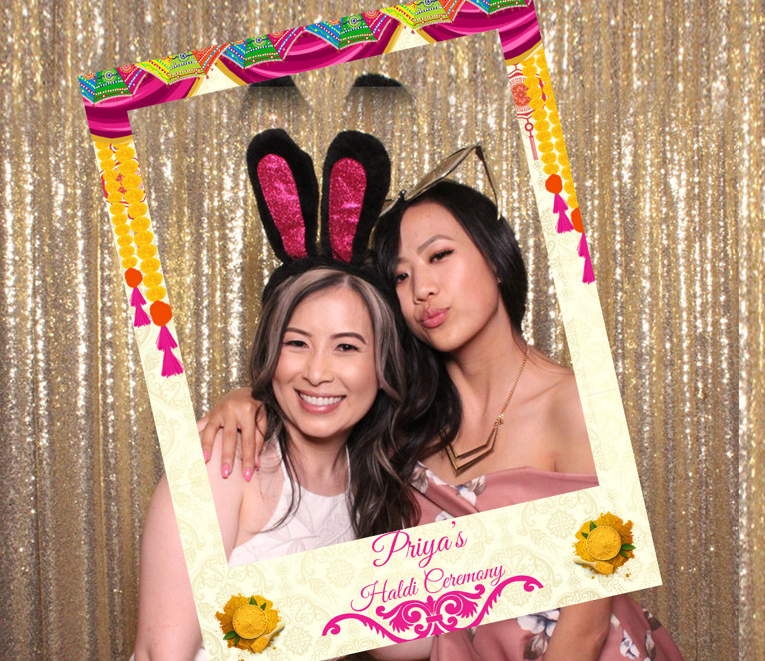 Haldi Theme Party Selfie Photo Booth Frame