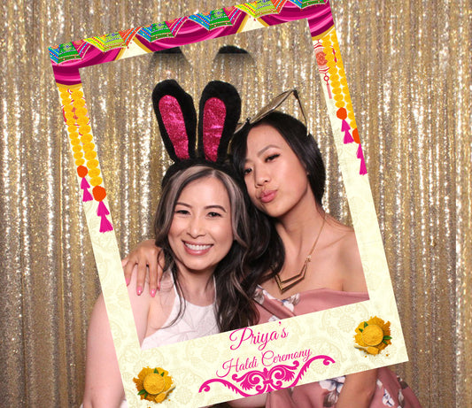 Haldi Theme Party Selfie Photo Booth Frame