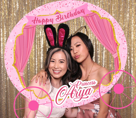 Princess Theme Birthday Party Selfie Photo Booth Frame