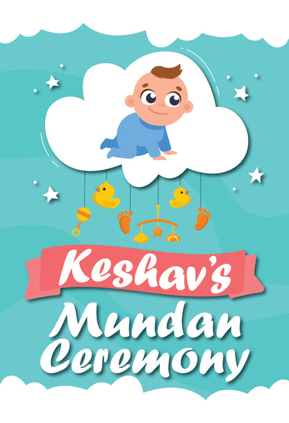 Mundan Ceremony  Poster Decoration Photo Prop