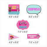 LOL Party Theme Birthday Party Photo Booth Props Kit