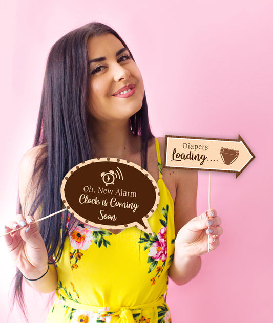 Oh Baby Party Photo Booth Props Kit