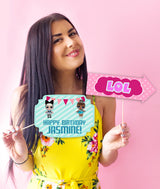 LOL Party Theme Birthday Party Photo Booth Props Kit