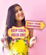 Haldi Ceremony Theme Party Photo Booth Props Kit